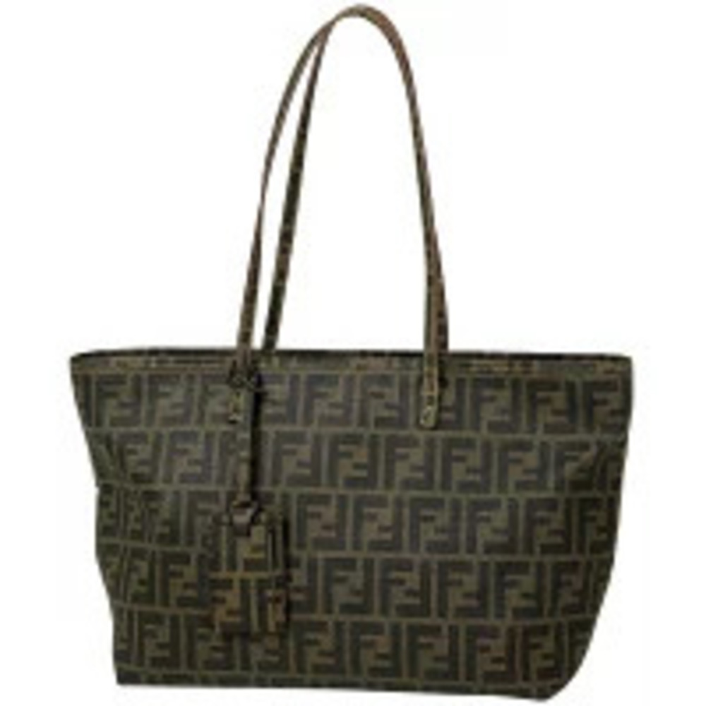 Fendi Zucca tote bag shoulder canvas brown
